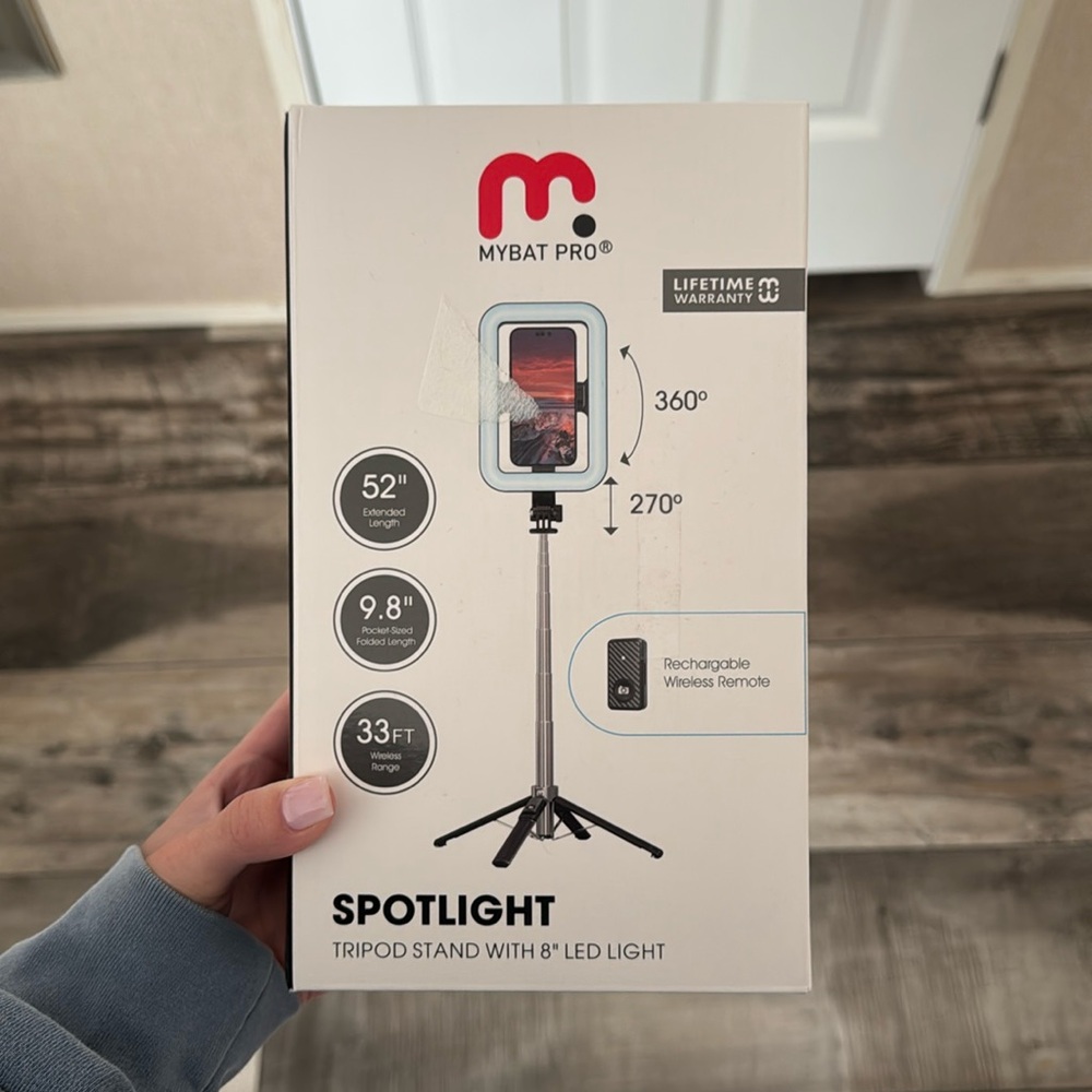 Tripod with LED light